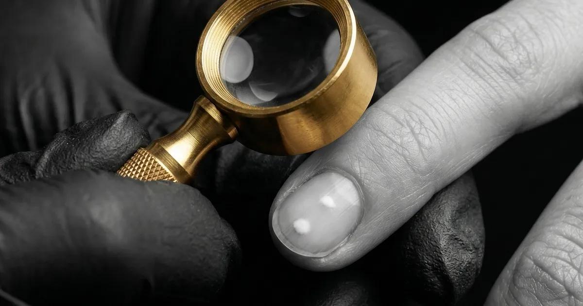 manchas blancas uñas qué significan — manicuras en Adrian Beauty Studio